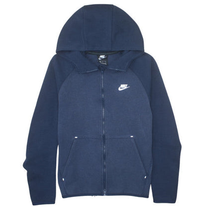 Nike Men's Blue Full Zip Hoodie Size M Cotton Blend