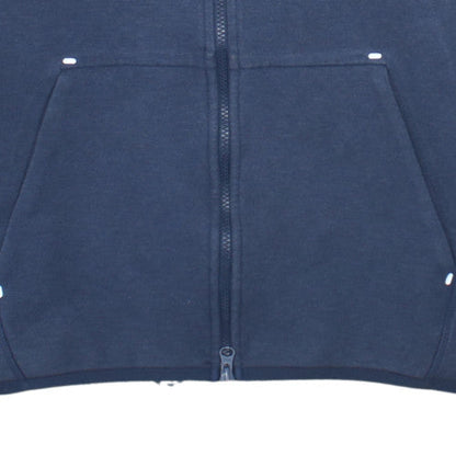 Nike Men's Blue Full Zip Hoodie Size M Cotton Blend