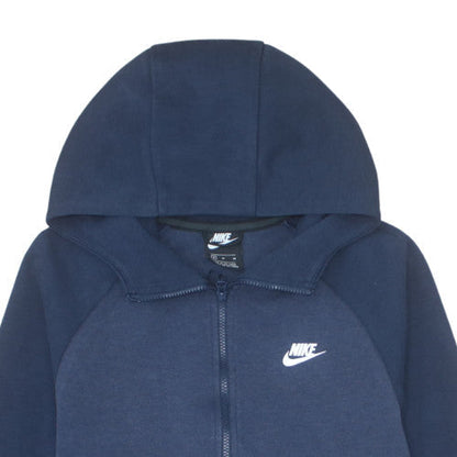 Nike Men's Blue Full Zip Hoodie Size M Cotton Blend