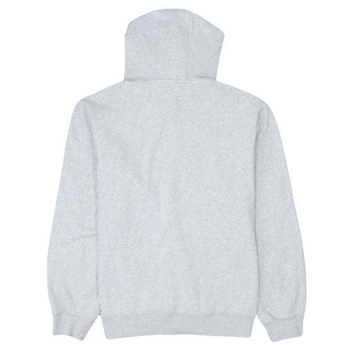 Guess Men's Grey Pullover Hoodie L Fleece Regular Fit