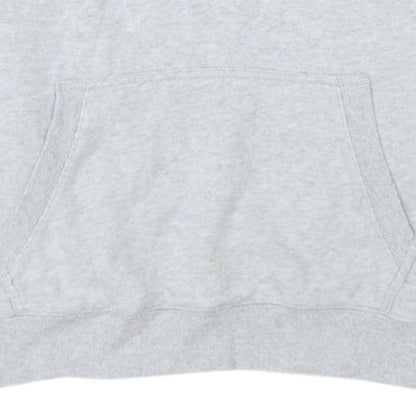 Guess Men's Grey Pullover Hoodie L Fleece Regular Fit