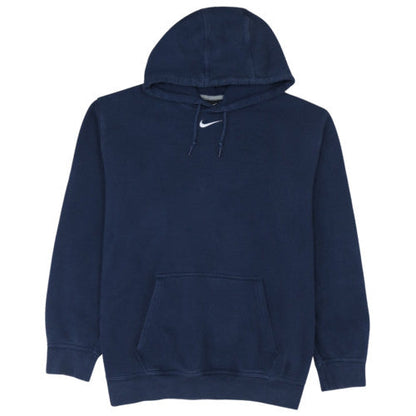 Nike Mens Navy Blue XXL Pullover Hoodie with Logo and Kangaroo Pocket