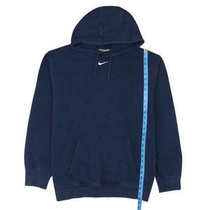 Nike Mens Navy Blue XXL Pullover Hoodie with Logo and Kangaroo Pocket