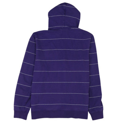 Lacoste Men’s Blue Striped Full Zip Hoodie Size 2XL Cotton