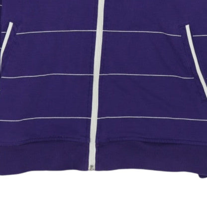 Lacoste Men’s Blue Striped Full Zip Hoodie Size 2XL Cotton