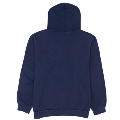 Puma Men's Blue Pullover Hoodie L Logo Fleece Sportswear