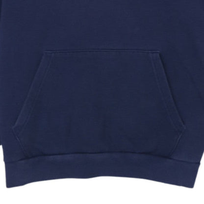 Puma Men's Blue Pullover Hoodie L Logo Fleece Sportswear
