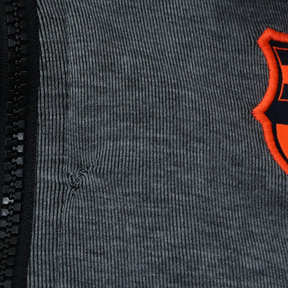 Nike Men Grey Full Zip Hoodie FCB Barcelona M