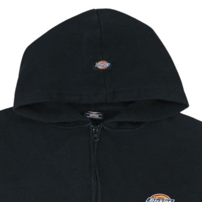 Dickies Mens Black Full Zip Hoodie Medium Regular Fit