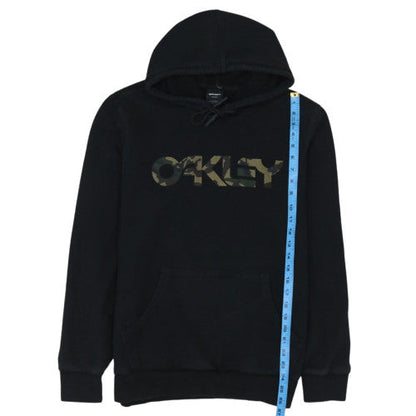 Oakley Men’s Black XL Pullover Hoodie with Logo Print