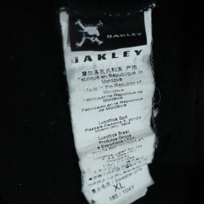 Oakley Men’s Black XL Pullover Hoodie with Logo Print