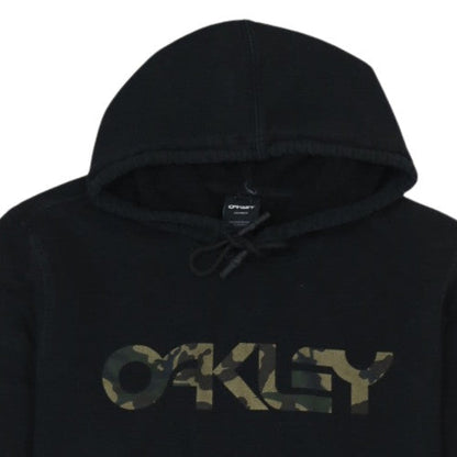 Oakley Men’s Black XL Pullover Hoodie with Logo Print