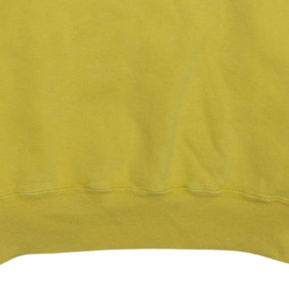 Champion Men's Yellow Pullover Sweatshirt Large Crew Neck Fleece