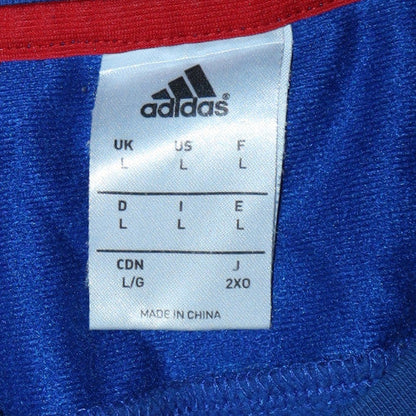 Adidas Men Blue Manchester United Sweatshirt L Crew Neck Fleece