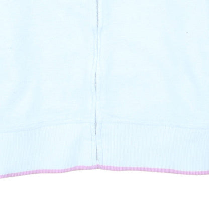 Ralph Lauren Women’s Light Blue Full Zip Hoodie Medium Cotton