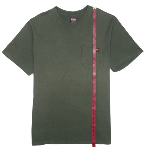 Wrangler Men’s Green XL Workwear Cotton Crew Neck T-Shirt