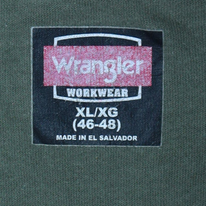Wrangler Men’s Green XL Workwear Cotton Crew Neck T-Shirt