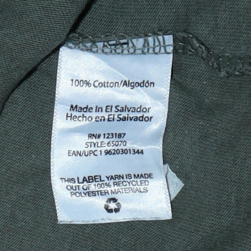 Wrangler Men’s Green XL Workwear Cotton Crew Neck T-Shirt