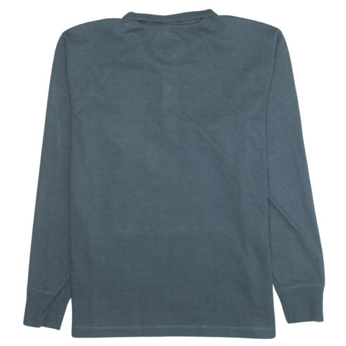 Carhartt Mens Blue Relaxed Fit 1/4 Zip Pullover Sweatshirt L