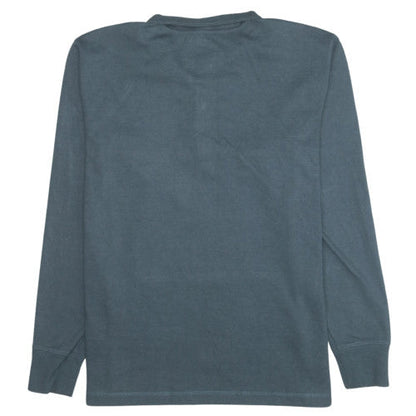 Carhartt Mens Blue Relaxed Fit 1/4 Zip Pullover Sweatshirt L