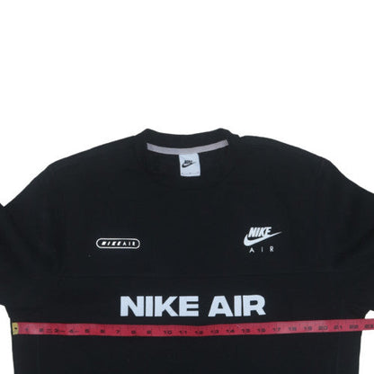 Nike Men's Black Medium Pullover Crew Neck Graphic Sweatshirt