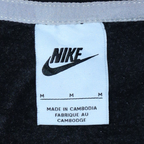 Nike Men's Black Medium Pullover Crew Neck Graphic Sweatshirt