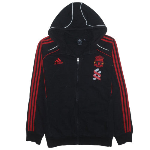 Adidas Men Black Full Zip Hoodie Liverpool FC 3XL Polyester Sportswear