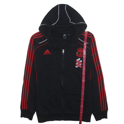 Adidas Men Black Full Zip Hoodie Liverpool FC 3XL Polyester Sportswear