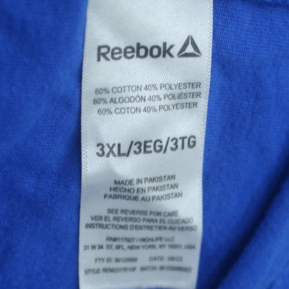 Reebok Men's Blue 3XL Graphic Logo Sports T-Shirt