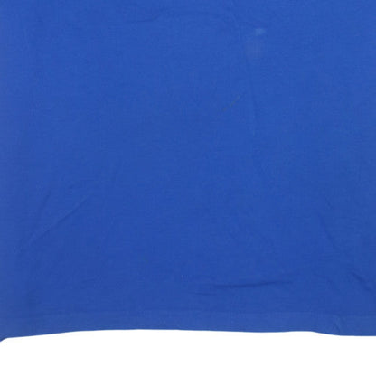 Reebok Men's Blue 3XL Graphic Logo Sports T-Shirt