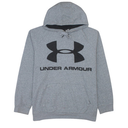 Under Armour Men Grey 2XL Pullover Hoodie with Logo