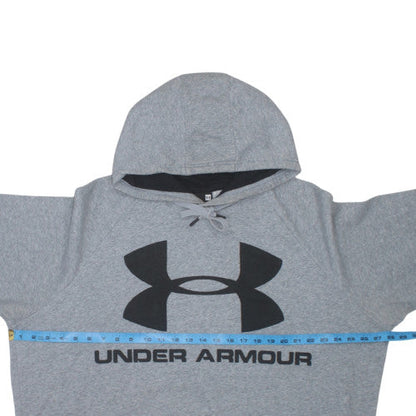 Under Armour Men Grey 2XL Pullover Hoodie with Logo