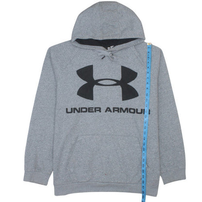 Under Armour Men Grey 2XL Pullover Hoodie with Logo