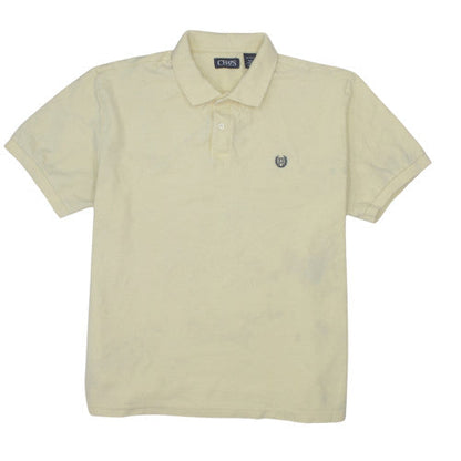 Chaps Men's Beige Cotton Polo Shirt XL Short Sleeve Classic Fit