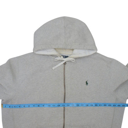 Polo Ralph Lauren Men's Grey Full Zip Hoodie XL Fleece Cotton Blend