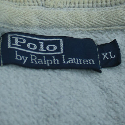 Polo Ralph Lauren Men's Grey Full Zip Hoodie XL Fleece Cotton Blend