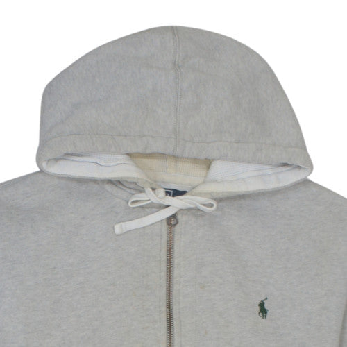 Polo Ralph Lauren Men's Grey Full Zip Hoodie XL Fleece Cotton Blend
