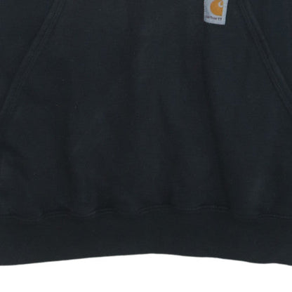 Carhartt Men's Black Pullover Hoodie Size L Heavyweight Fleece