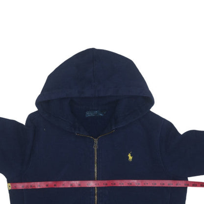 Polo Ralph Lauren Men's Navy Full Zip Hoodie Size M Cotton Blend