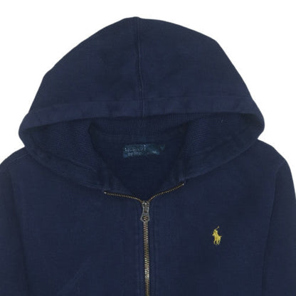Polo Ralph Lauren Men's Navy Full Zip Hoodie Size M Cotton Blend