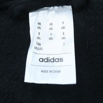 adidas Men’s Black 4XL Full Zip Hoodie Fleece Sportswear