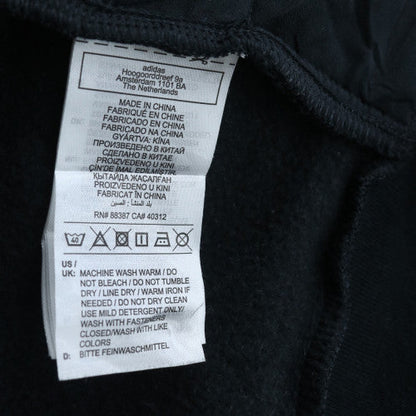 adidas Men’s Black 4XL Full Zip Hoodie Fleece Sportswear