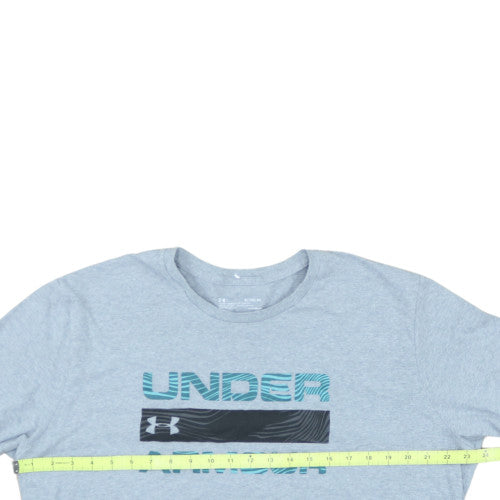 Under Armour Men's Grey XL HeatGear Short Sleeve T-Shirt