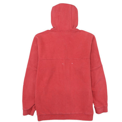 Adidas Men's Red Full Zip Fleece Hoodie Size L Sportswear