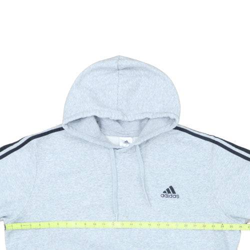 Adidas Mens Grey 2XL Pullover Hoodie Fleece Sportswear