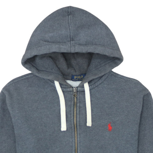 Polo Ralph Lauren Men's Blue Full Zip Hoodie Size M Classic Style
