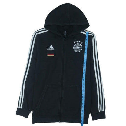 Adidas Men’s Black Full Zip Hooded Sweatshirt L Germany Football Hoodie