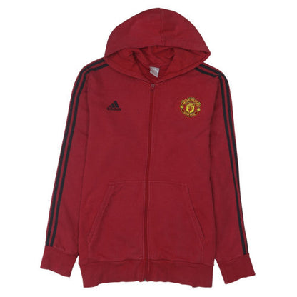 Adidas Men’s Red 2XL Full Zip Manchester United Hoodie