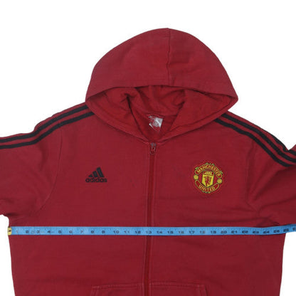 Adidas Men’s Red 2XL Full Zip Manchester United Hoodie