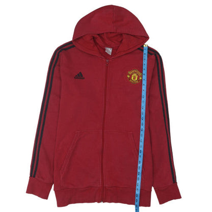 Adidas Men’s Red 2XL Full Zip Manchester United Hoodie
